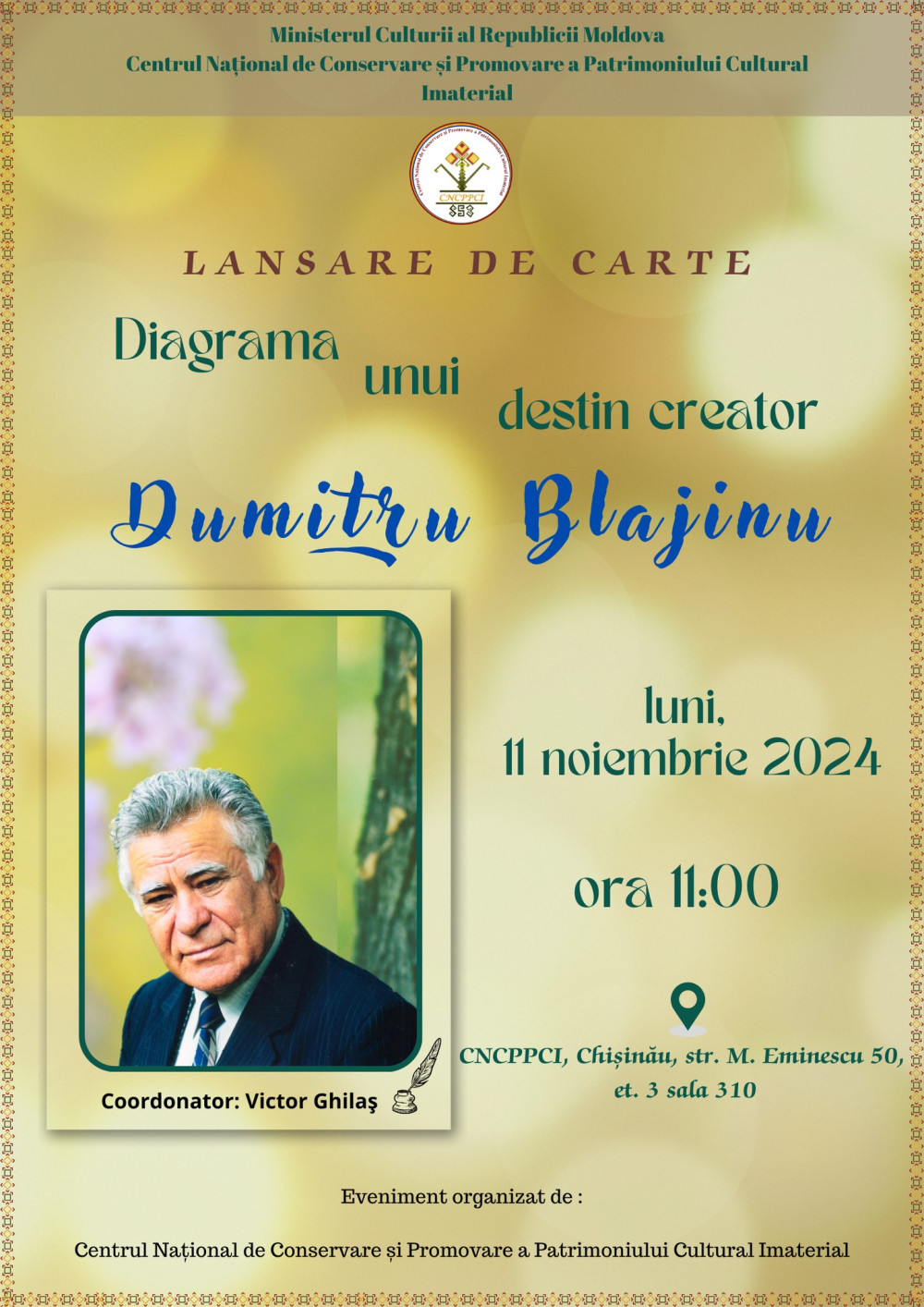 Lansare de carte "Diagrama unui destin creator - Dumitru BLAJINU"