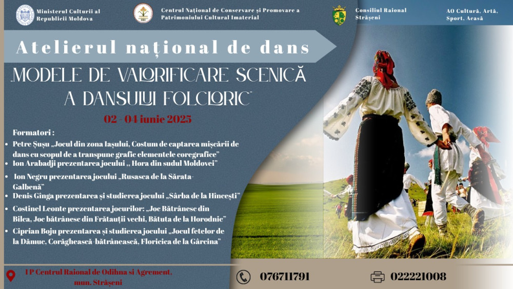 Atelierul național de dans popular cu tema „Modele de valorificare scenică a dansului folcloric”
