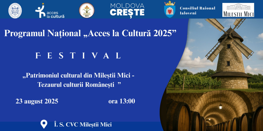 Festivalul „Patrimoniul cultural Mileștii Mici – Tezaurul Culturii Românești”, ediția I