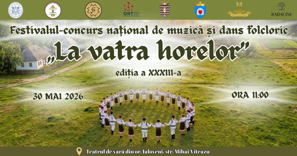 Festivalul-concurs național de muzică și dans folcloric „La vatra horelor”, ajuns la cea de-a XXXIII-a ediție.