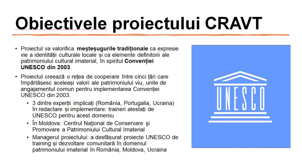 Lansarea proiectului CRAVT