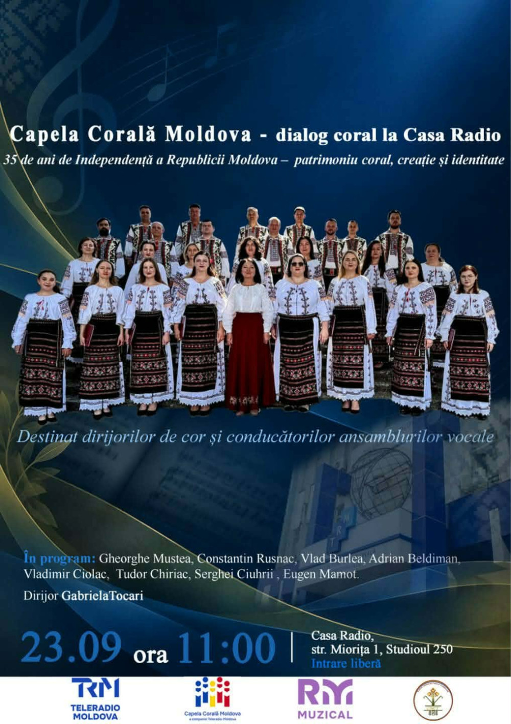 Capela Corală „Moldova” – dialog coral la Casa Radio